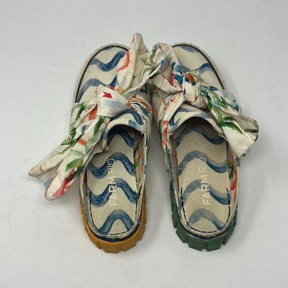 FARM Rio Multicolor Mules with Bow - Picture 4 of 14